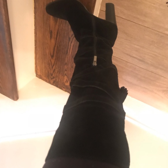 Sak’s fifth ave Mariann tasseled knee-high boots - Picture 3 of 6